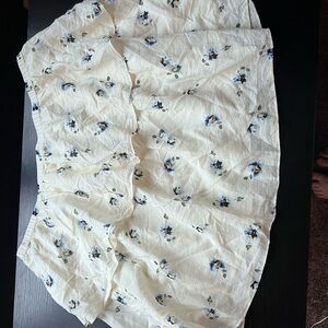 Target Cream Floral Skirt